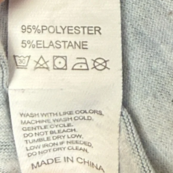 Women’s Plus Floral V-Neck Short Sleeve Loose Fit Knit Top. Blue White 3X #1511 - Picture 7 of 7